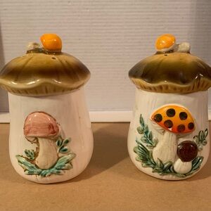 Merry Mushroom Salt and Pepper Shakers